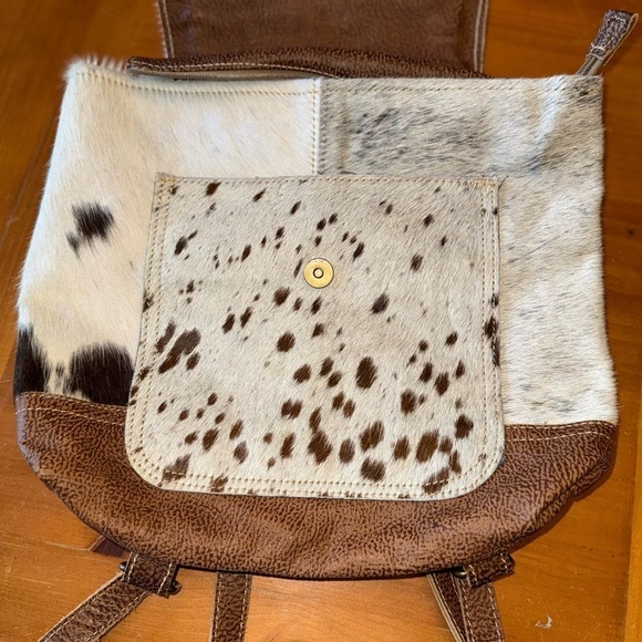 Myra bag NWT leather and canvas convertible backpack purse western boho Western